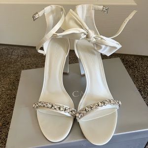White Wedding Heels